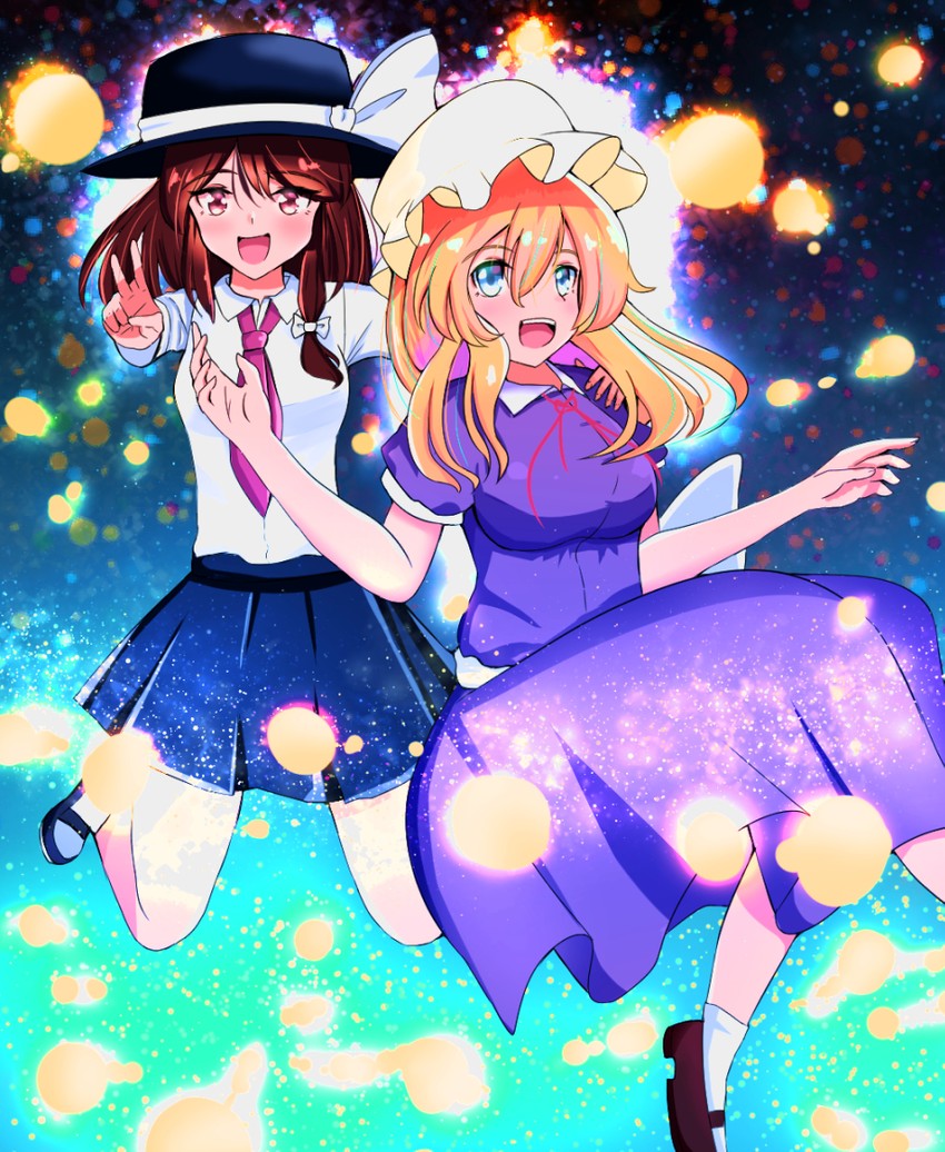 usami renko and maribel hearn (touhou) drawn by tagu_(jopoko)