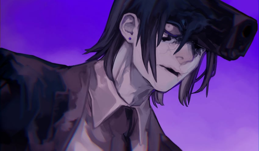 hayakawa aki and gun fiend (chainsaw man) drawn by nakano_(2_mannaka)