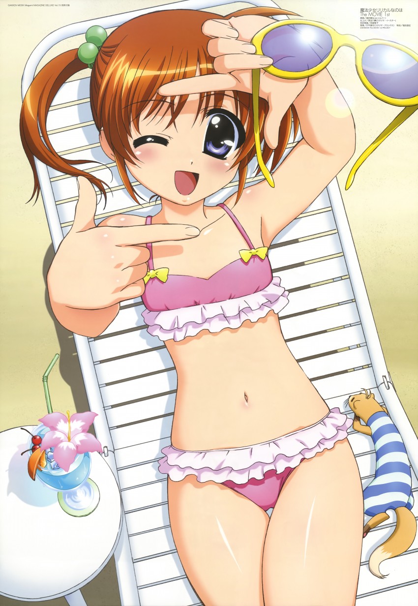 takamachi nanoha and yuuno scrya (lyrical nanoha and 4 more) drawn by okuda_yasuhiro