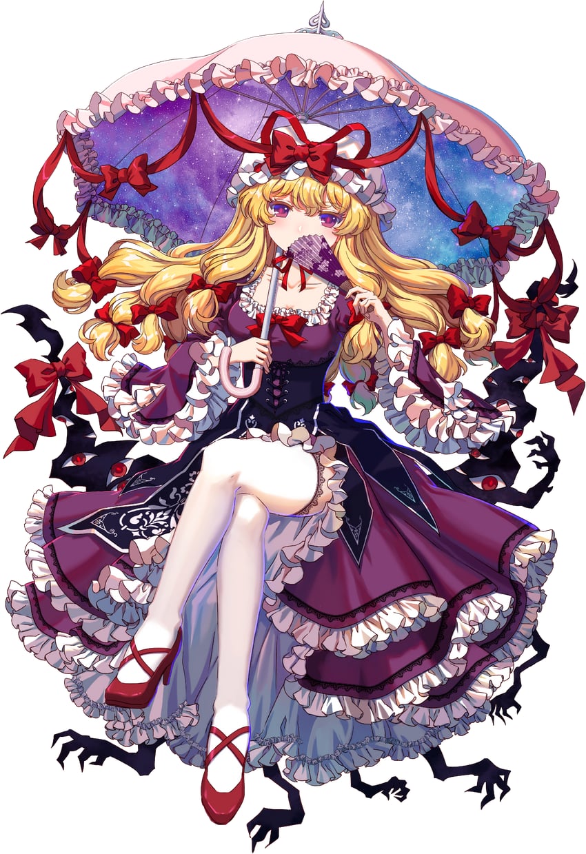 yakumo yukari (touhou and 1 more) drawn by kumio