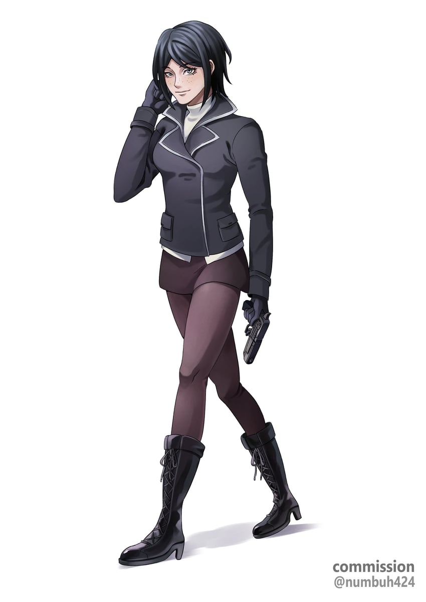 ikusaba mukuro (danganronpa and 2 more) drawn by numbuh424