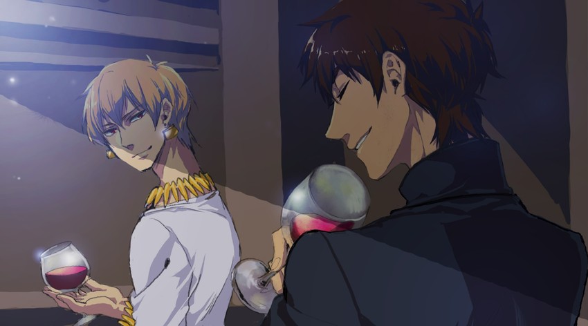 kotomine kirei and gilgamesh (fate and 1 more) drawn by ischoi99