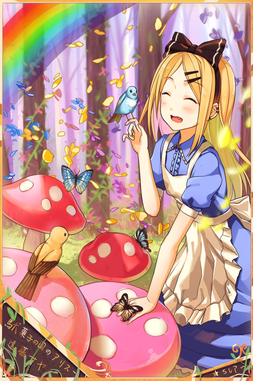 alice and endou saya (alice's adventures in wonderland and 1 more) drawn by piza_rokumai