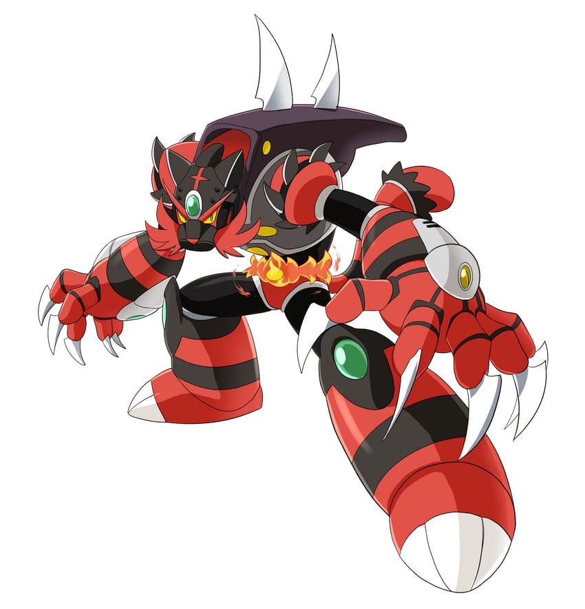 incineroar (pokemon and 2 more) drawn by spray_poka