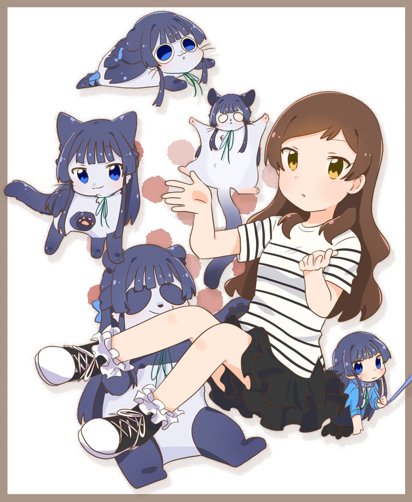 kitazawa shiho and mogami shizuka (idolmaster and 1 more) drawn by hutaba