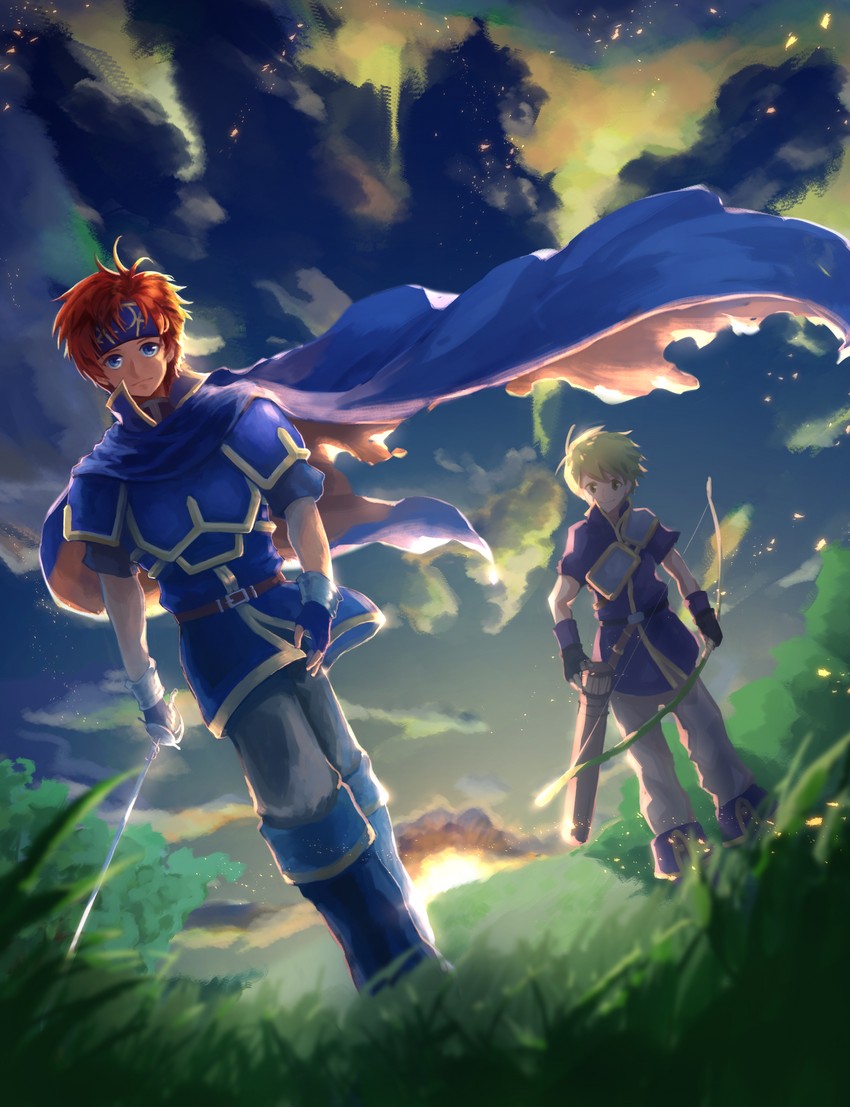 roy and wolt (fire emblem and 1 more) drawn by haraitai