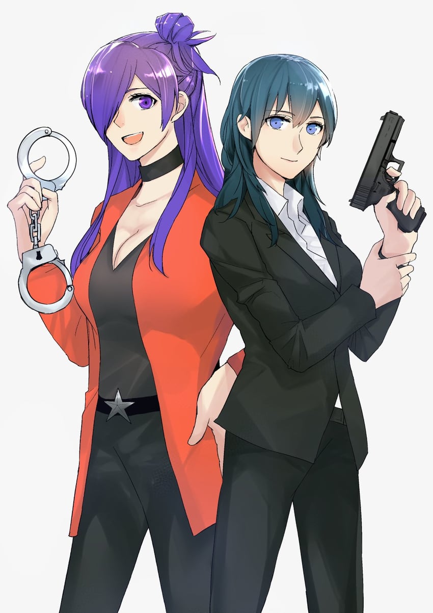 female byleth and female shez (fire emblem and 2 more) drawn by camel000