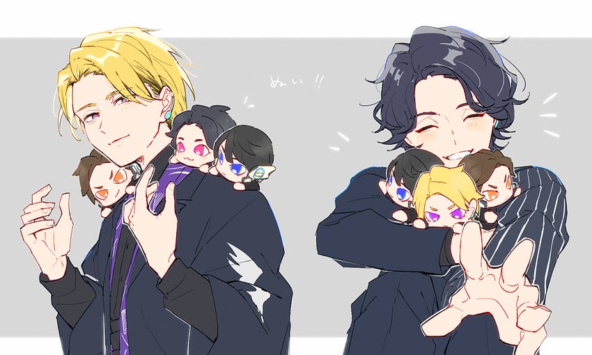 horobi, jin, naki, and ikazuchi (kamen rider and 1 more) drawn by aam09212