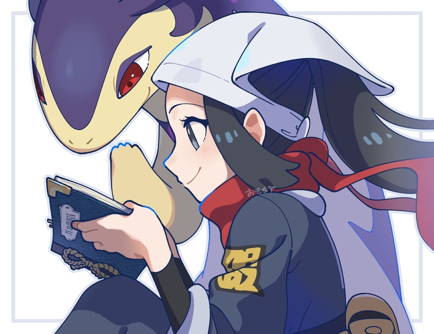 akari and hisuian typhlosion (pokemon and 1 more) drawn by omochi_(omotimotittona3)