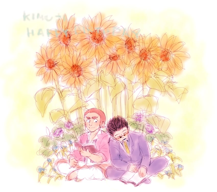 leorio paladiknight and zepile (hunter x hunter) drawn by hanba_guyokota