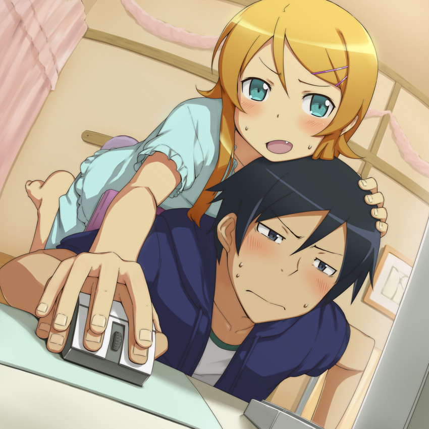 kousaka kirino and kousaka kyousuke (ore no imouto ga konna ni kawaii wake ga nai) drawn by kanna_asuke