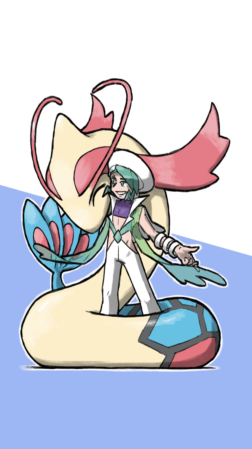 milotic and wallace (pokemon and 1 more) drawn by blacknirrow