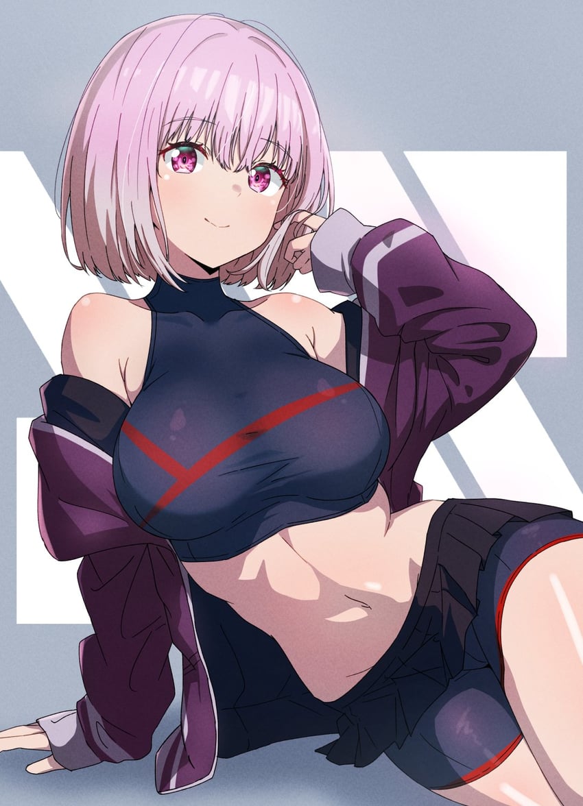 shinjou akane (gridman universe and 1 more) drawn by kamidan