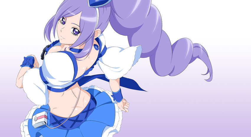 aono miki and cure berry (precure and 1 more) drawn by fuchi_(nightmare)