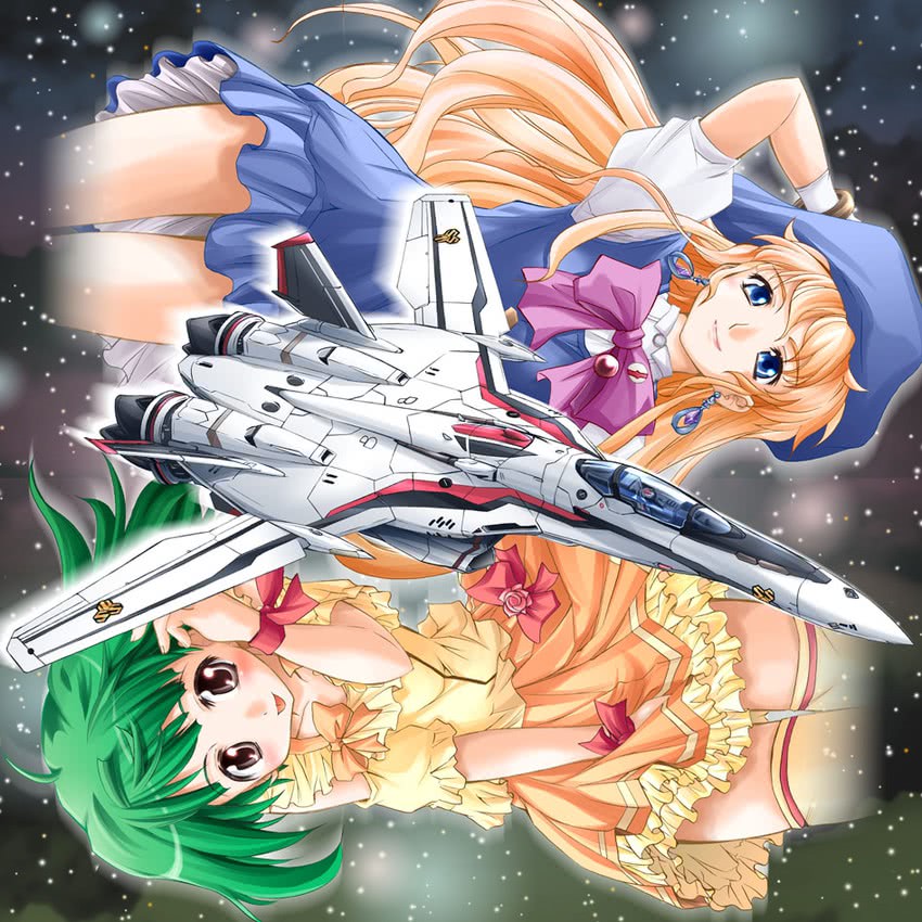 sheryl nome, ranka lee, and vf-25 (macross and 1 more) drawn by muranako