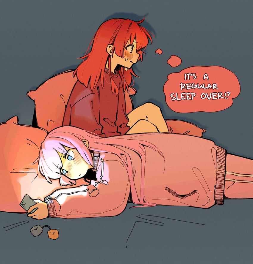 gotoh hitori and kita ikuyo (bocchi the rock!) drawn by machuuu68