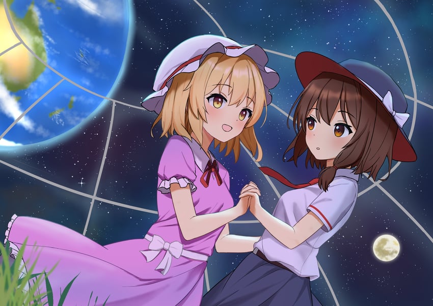 usami renko and maribel hearn (touhou and 1 more) drawn by 1048334293