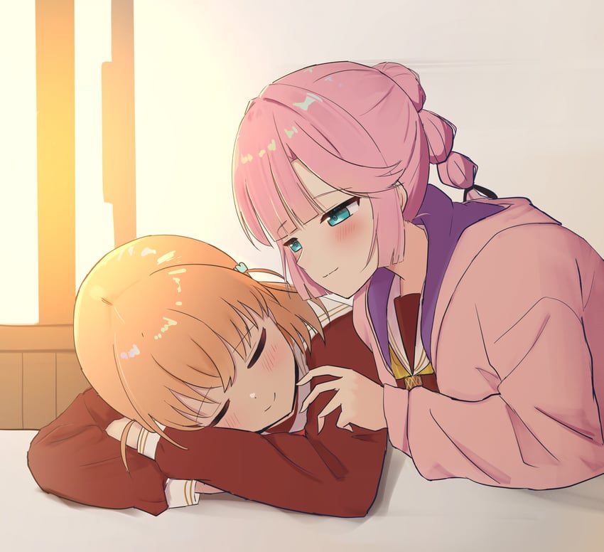 hinoshita kaho and anyoji hime (love live! and 1 more) drawn by panaham