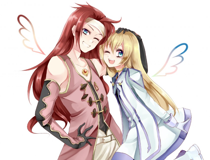 colette brunel and zelos wilder (tales of and 1 more) drawn by kurabayashi