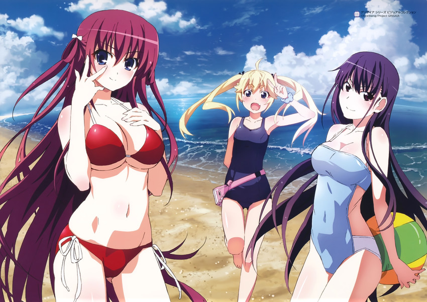 matsushima michiru, suou amane, and sakaki yumiko (grisaia and 1 more)