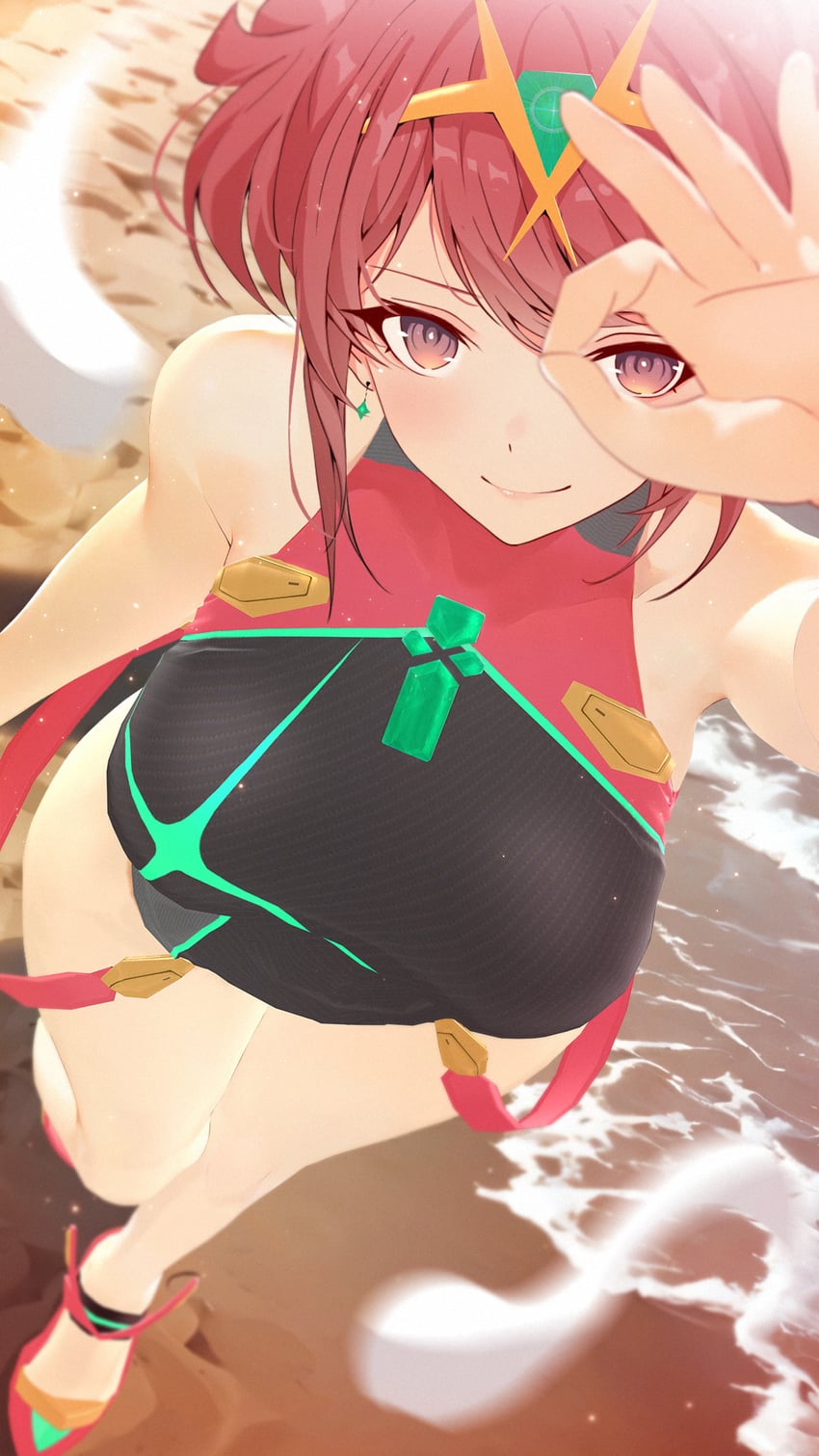 pyra (xenoblade chronicles and 1 more) drawn by sculp2