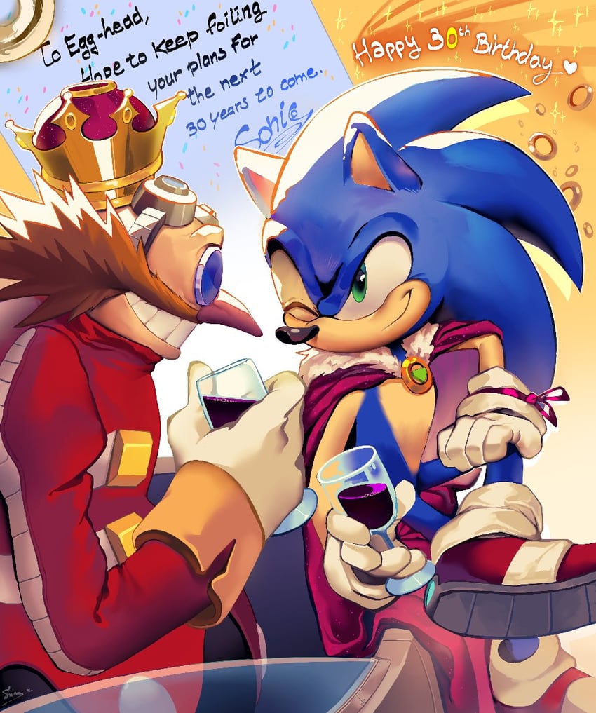 sonic the hedgehog and dr. eggman (sonic) drawn by shira-hedgie