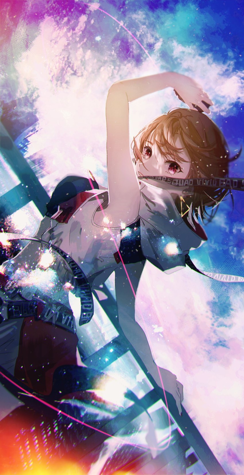 meiko and vivid bad squad meiko (vocaloid and 1 more) drawn by karanagare
