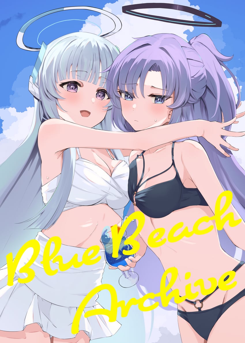 yuuka and noa (blue archive) drawn by kumoi_sora