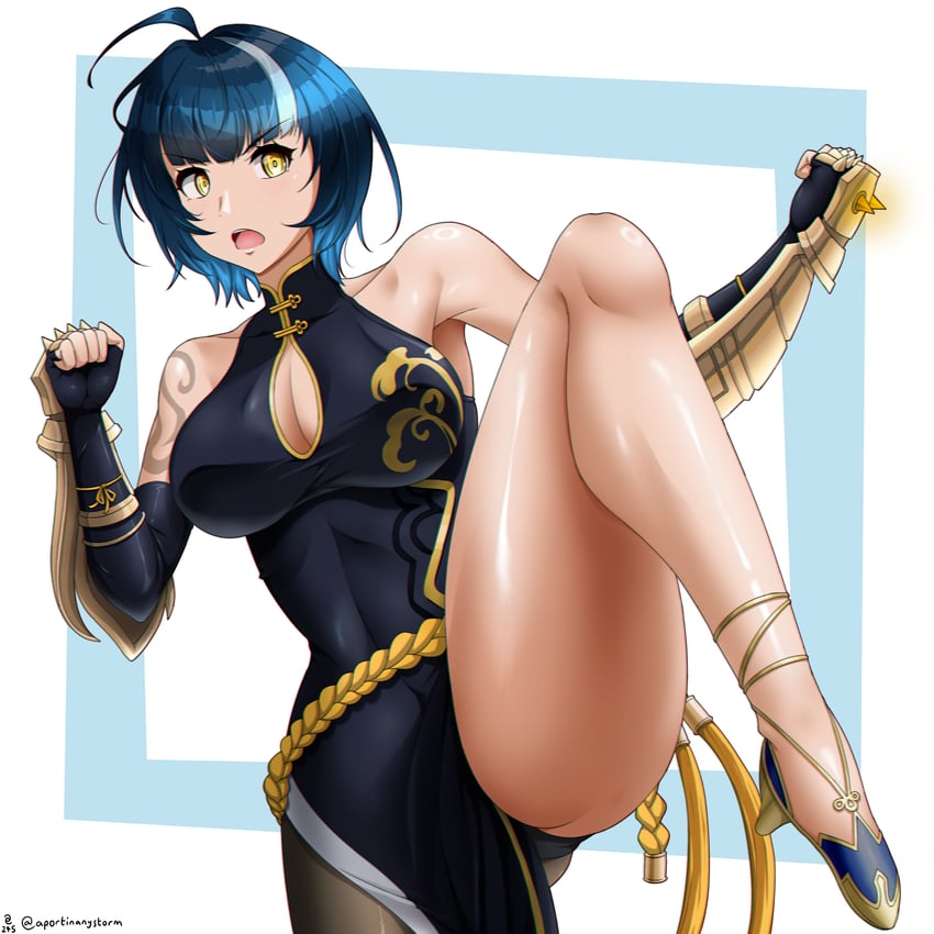seo jiwoo (solo leveling and 1 more) drawn by a_port_in_any_storm