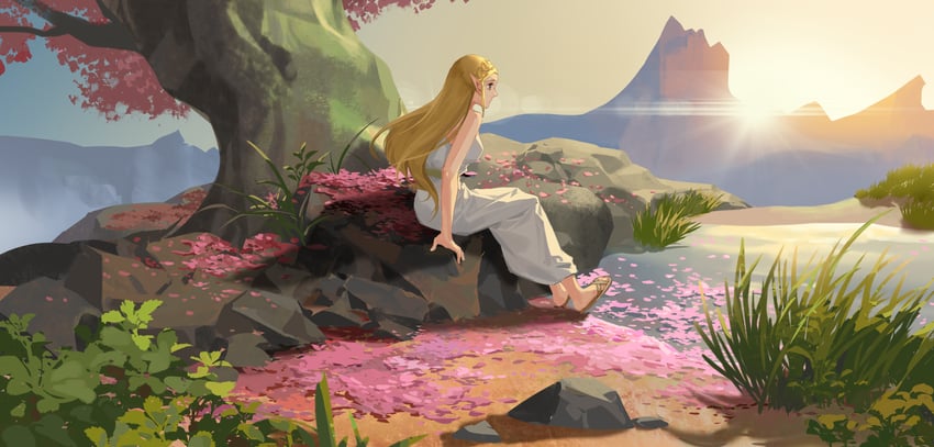 princess zelda (the legend of zelda and 1 more) drawn by ruoruoqiu