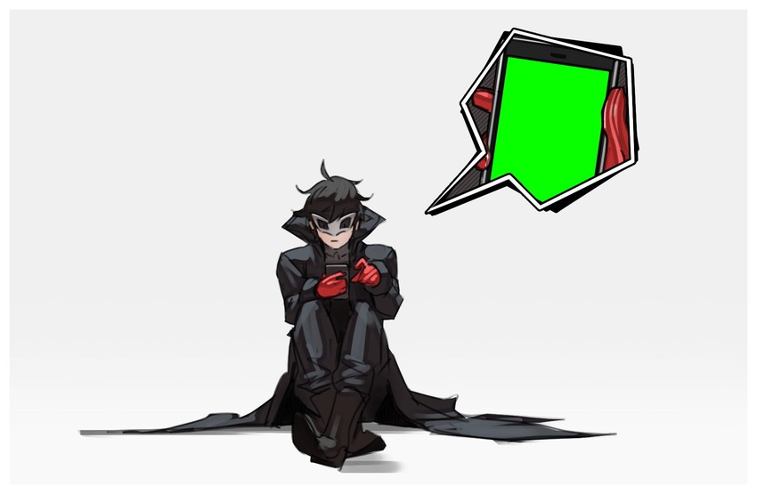 amamiya ren and joker (persona and 2 more) drawn by nin_nakajima