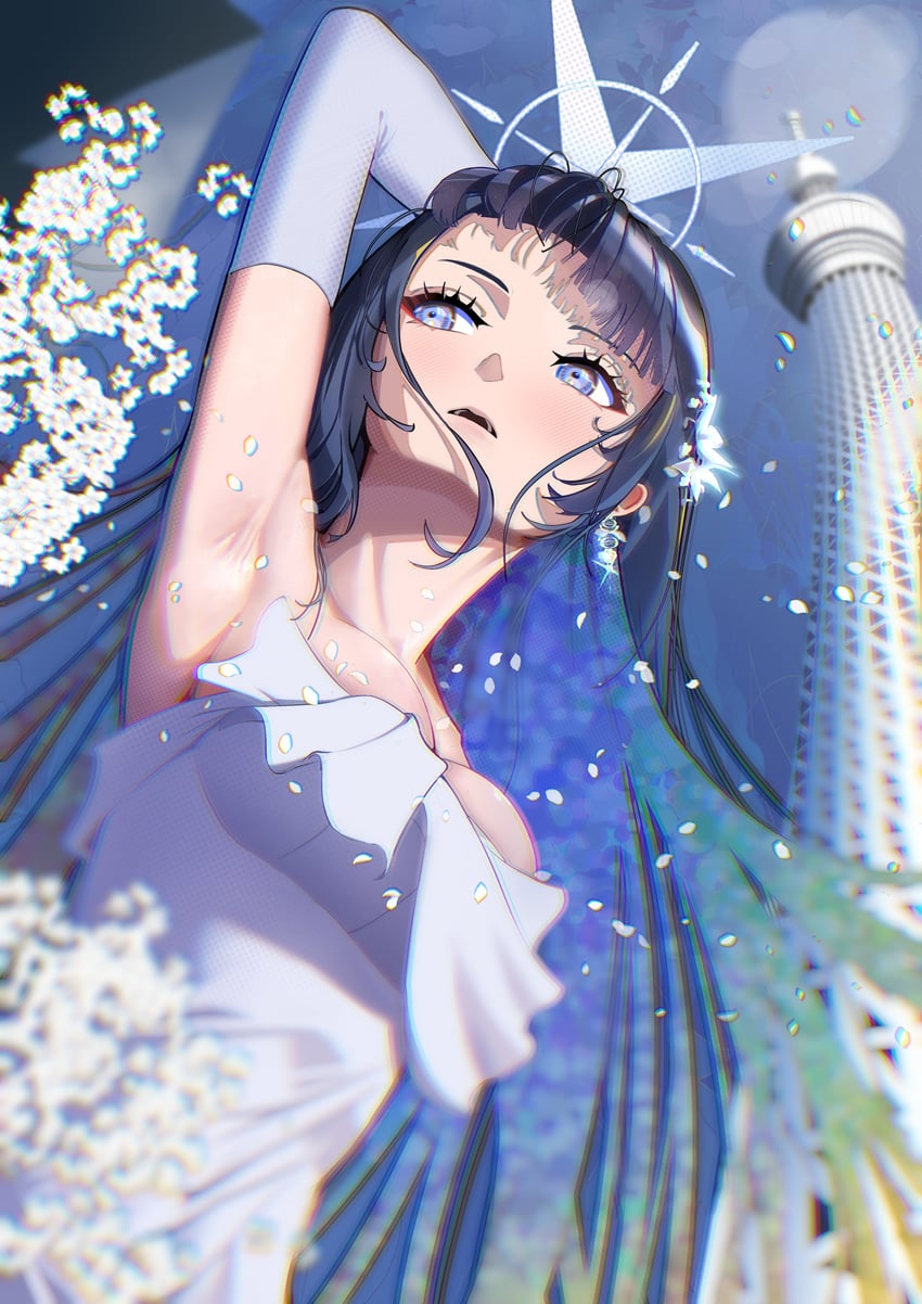 saori (blue archive) drawn by riki_ssrb