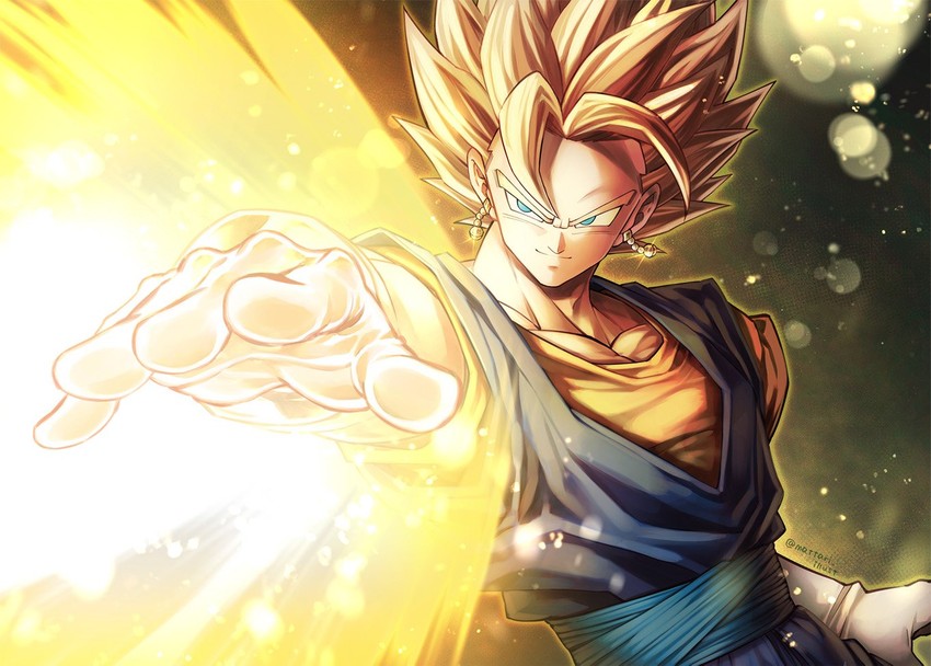 vegetto (dragon ball and 1 more) drawn by mattari_illust