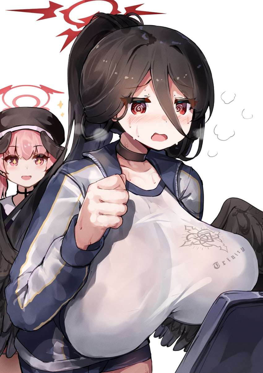 koharu and hasumi (blue archive) drawn by se-u-ra