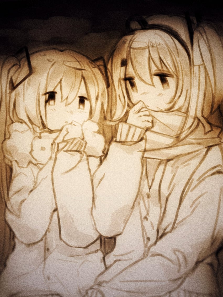 hatsune miku and adachi rei (vocaloid and 2 more) drawn by nme_0039