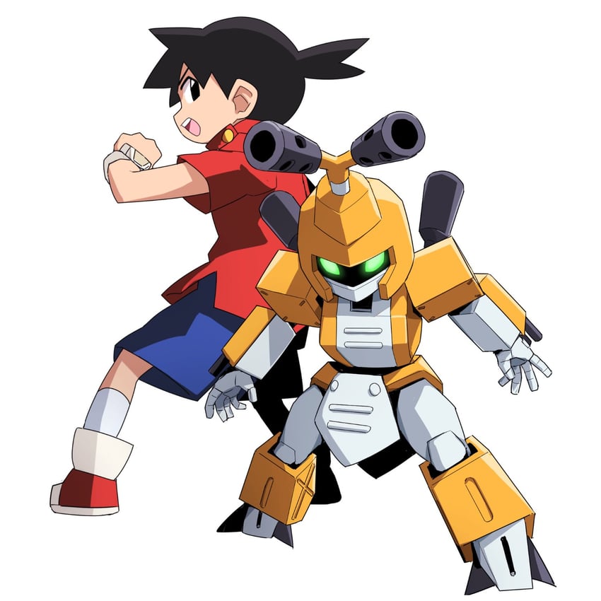 metabee and tenryou ikki (medarot and 1 more) drawn by yachima_tana