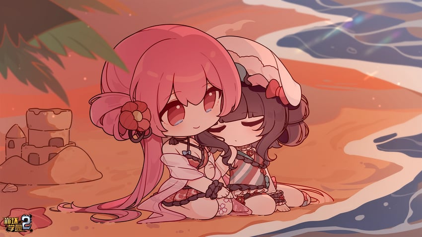 sakura and tsumugi (honkai and 1 more) drawn by eta