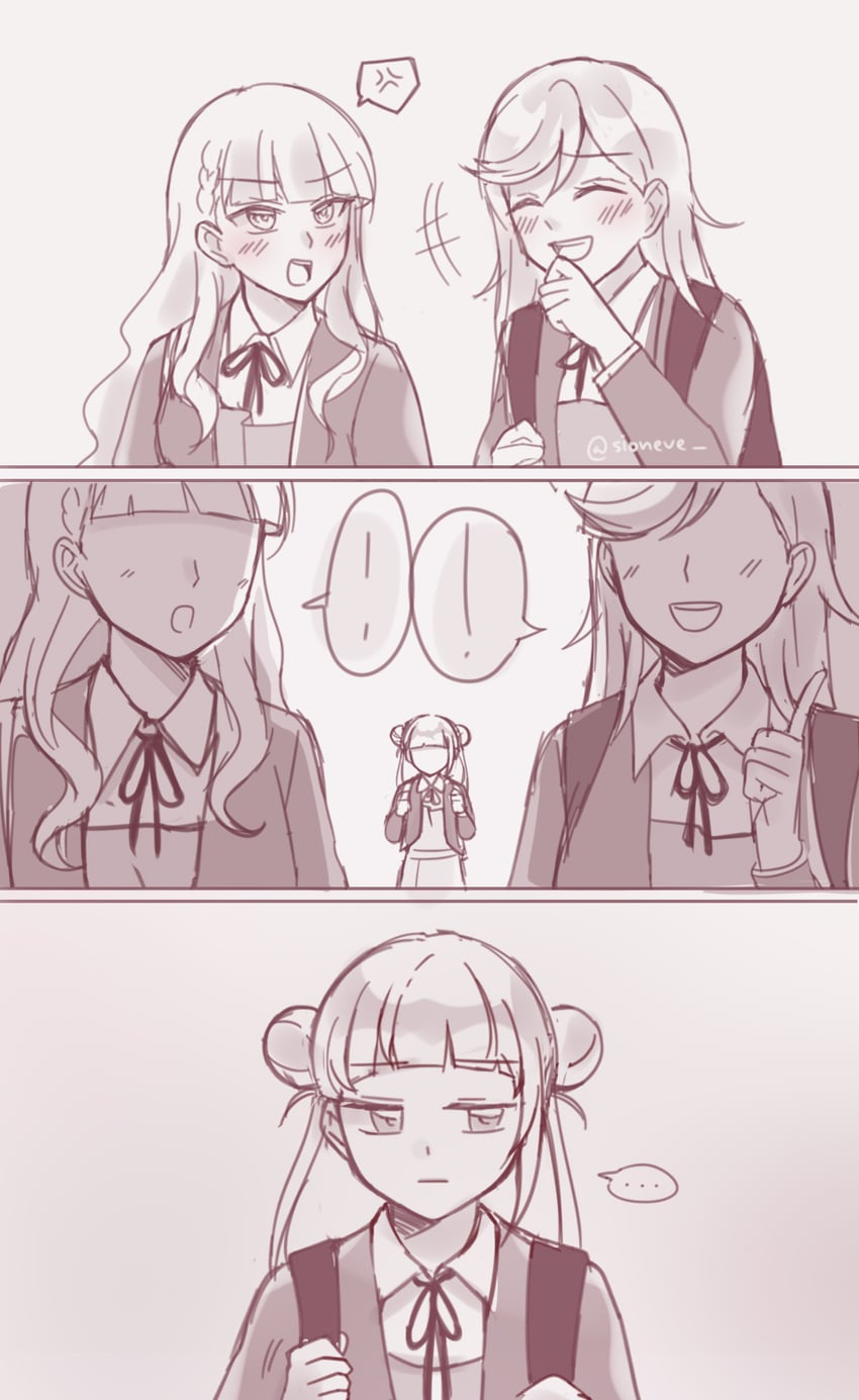 shibuya kanon, arashi chisato, and wien margarete (love live! and 1 more) drawn by sioneve