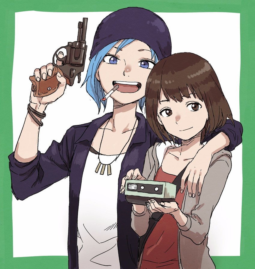 chloe price and max caulfield (life is strange and 1 more) drawn by yamamoto_souichirou
