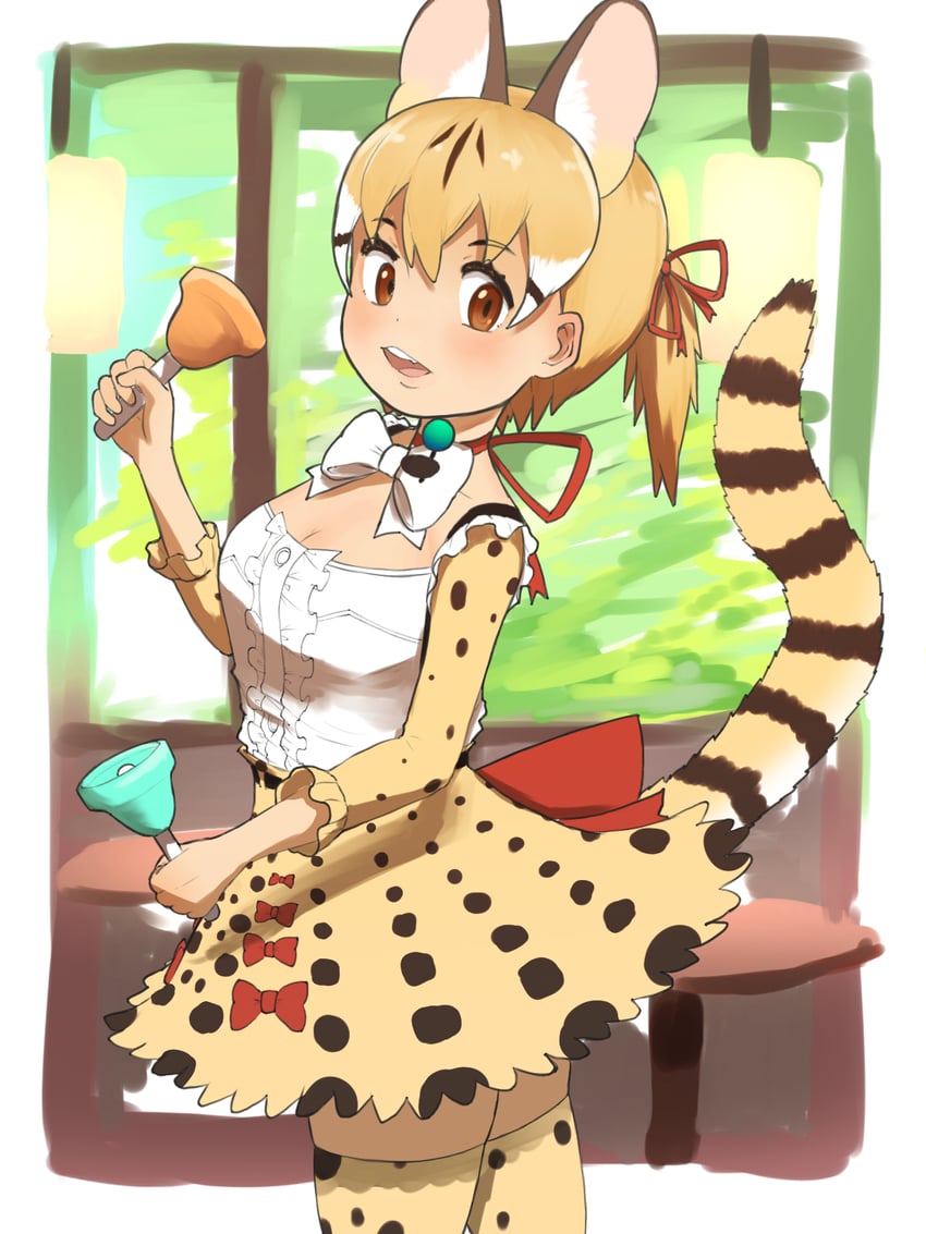 large-spotted genet (kemono friends and 1 more) drawn by y0whqzz8bkslezl