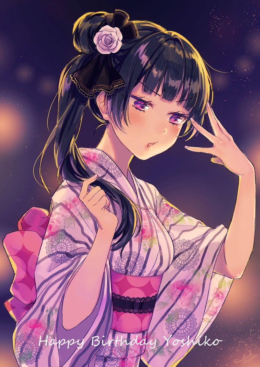 tsushima yoshiko (love live! and 1 more) drawn by sudach_koppe