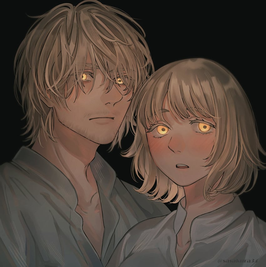 falin touden and laios touden (dungeon meshi) drawn by sasakura34