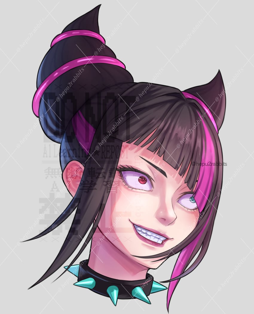 han juri (street fighter and 1 more) drawn by hepu2rabbits_(epuusa)