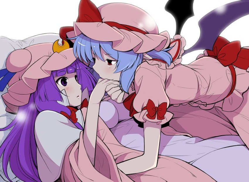 remilia scarlet and patchouli knowledge (touhou) drawn by eichi_yuu