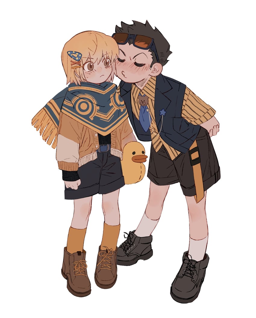 kurapika and leorio paladiknight (hunter x hunter) drawn by ik18166181ik