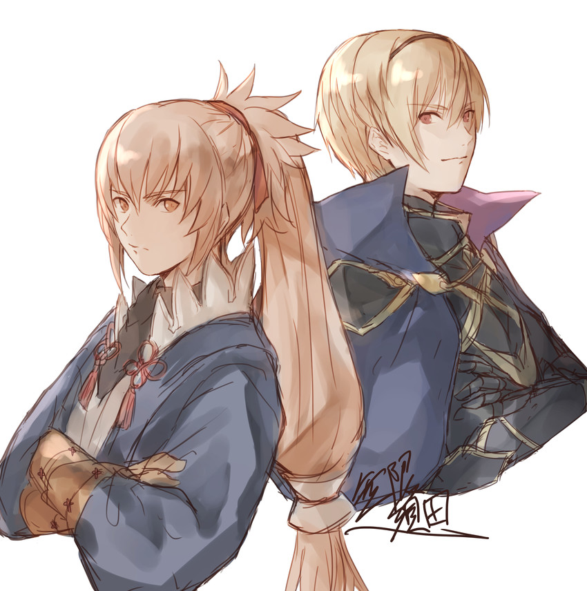 takumi and leo (fire emblem and 1 more) drawn by mugen_no_sudadokei