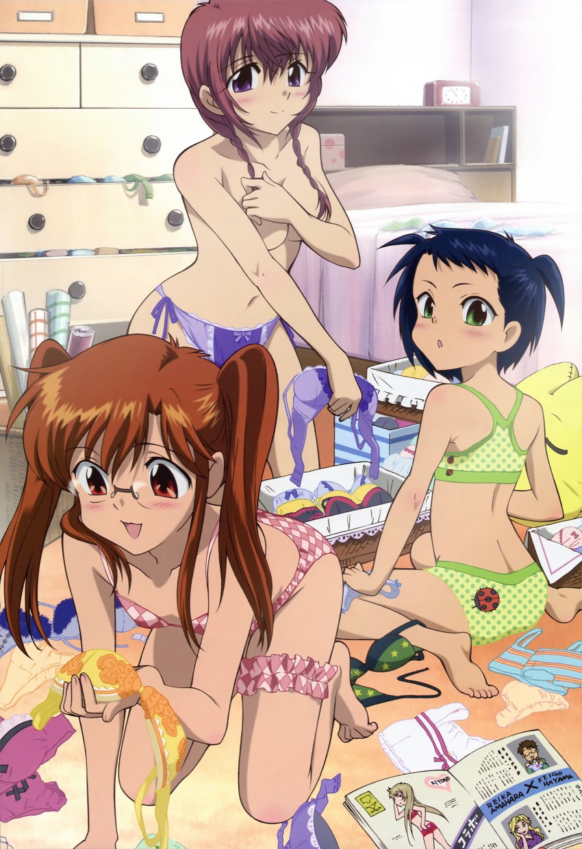 hayama nayu, jinguuji yako, shiraishi haruka, amahara kiyono, hayama keigo, and 1 more (nyantype and 1 more) drawn by nakano_ryouko
