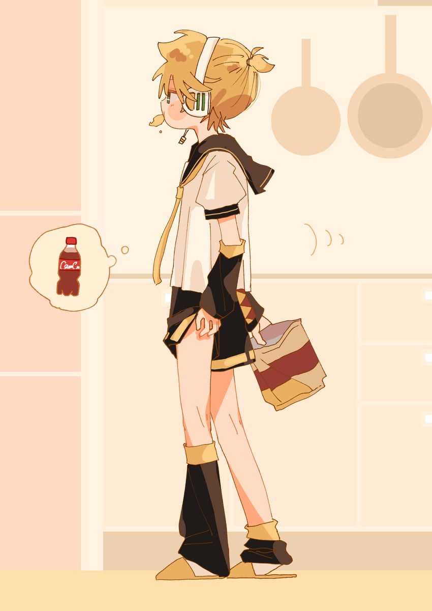 kagamine len (vocaloid and 1 more) drawn by fukaya_ma