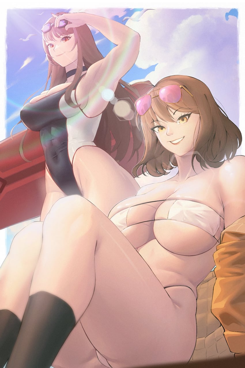anis and rapi (goddess of victory: nikke) drawn by zukululuu