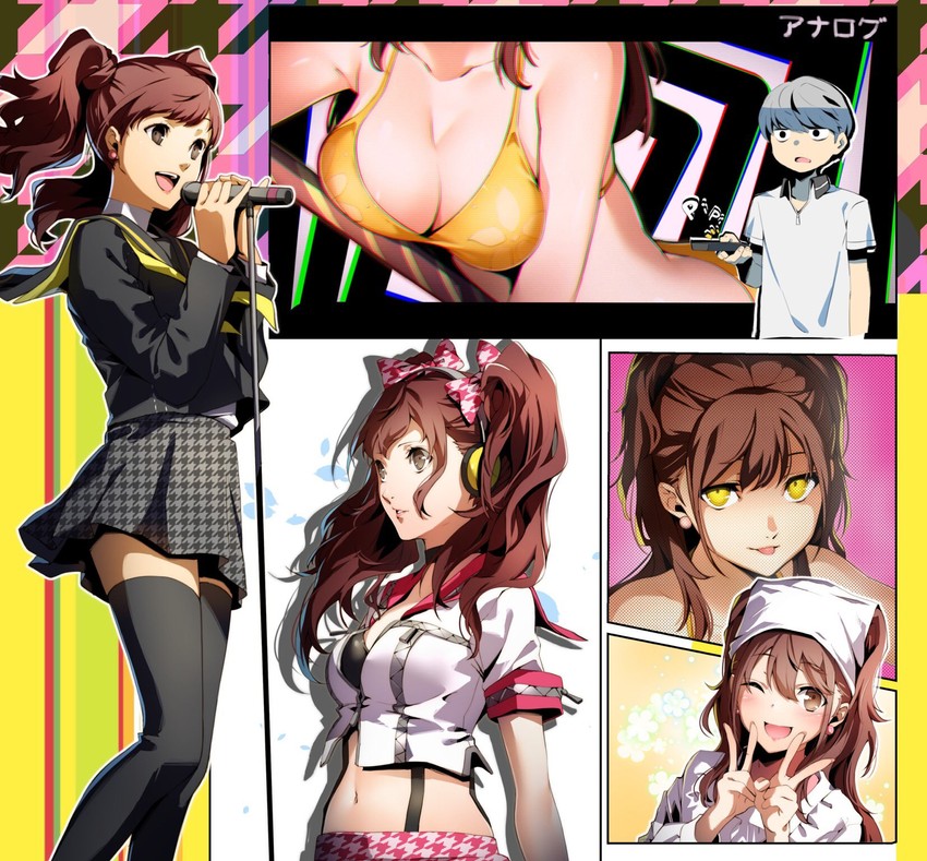 narukami yu, kujikawa rise, and shadow rise (persona and 1 more) drawn by nakano_maru
